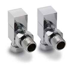 Square angled radiator valves